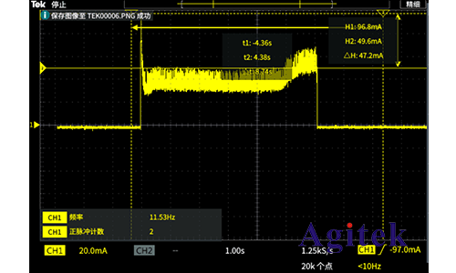 泰克示波器入門級(jí)TBS1102C+電流探頭TCP2020方案(圖4)