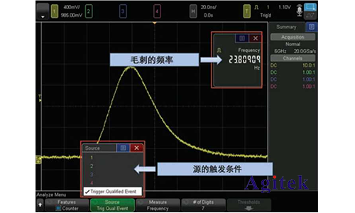 如何設置用示波器存儲的波形有毛刺去除毛刺？(圖8)